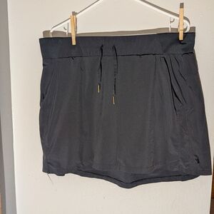 all in motion Black Athletic Skort with Logo Print